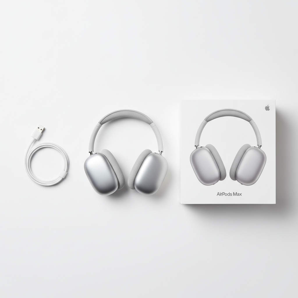 AirPods Max flat lay