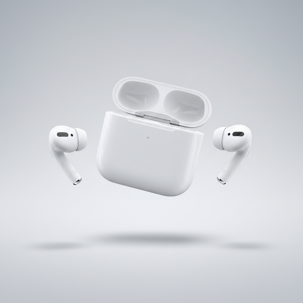 Floating earbuds with MagSafe case